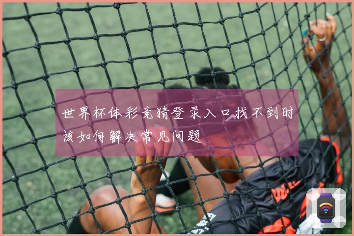世界杯体彩竞猜登录入口找不到时该如何解决常见问题